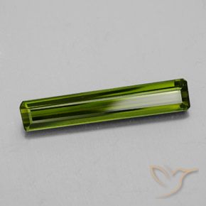 2.05 ct Green Tourmaline Stone, Natural Tourmaline in Octagon Facet Shape for Sale