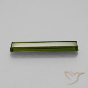 Tourmaline Gemstone in 19.6 x 3.7 mm Size for Sale, Tourmaline Stone in Seaweed Green Color
