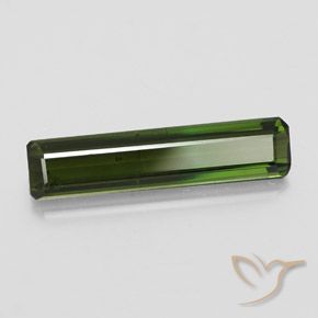 2.55 ct Green Tourmaline Stone, Natural Tourmaline in Octagon Facet Shape for Sale