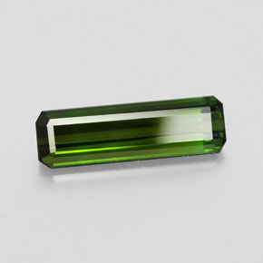 2.45 ct Green Tourmaline Stone, Natural Tourmaline in Octagon Facet Shape for Sale