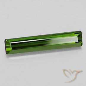 2.36 ct Green Tourmaline Stone, Natural Tourmaline in Octagon Facet Shape for Sale