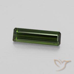 Earthy Green Tourmaline Gem - 2ct Octagon Facet (ID: 348540)
