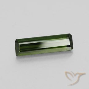 2.04 ct Green Tourmaline Stone, Natural Tourmaline in Octagon Facet Shape for Sale