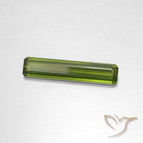 1.88 ct Green Tourmaline Stone, Natural Tourmaline in Octagon Facet Shape for Sale