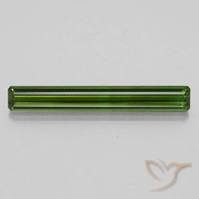 2.49ct Natural Earthy Green Tourmaline, Octagon / Emerald Cut, VVS-VS, Photo A