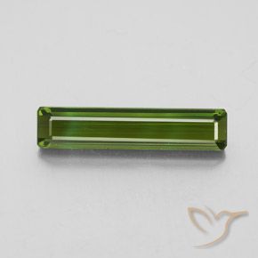 2.44ct Natural Dark Green Tourmaline, Emerald Cut, VVS