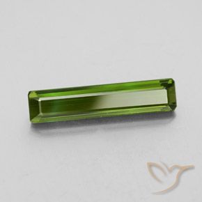 2.44 ct Green Tourmaline Stone, Natural Tourmaline in Octagon Facet Shape for Sale