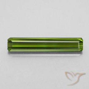 2.47ct Natural Seaweed Green Tourmaline, Emerald Cut, VVS