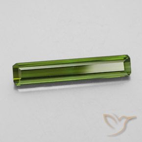 2.47 ct Green Tourmaline Stone, Natural Tourmaline in Octagon Facet Shape for Sale