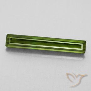 2.61ct Natural Earthy Green Tourmaline, Emerald Cut, VVS