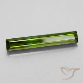 2.61 ct Green Tourmaline Stone, Natural Tourmaline in Octagon Facet Shape for Sale
