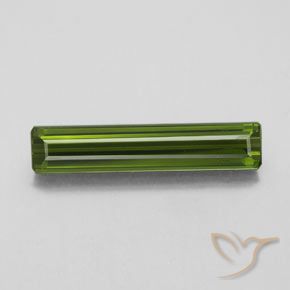 2.61ct Natural Seaweed Green Tourmaline, Emerald Cut, VVS