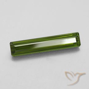 2.61 ct Green Tourmaline Stone, Natural Tourmaline in Octagon Facet Shape for Sale
