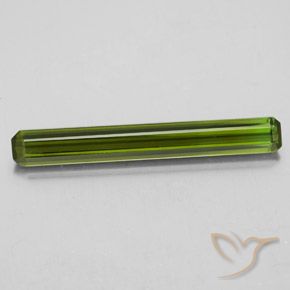 2.28ct Natural Medium Green Tourmaline, Emerald Cut, VVS