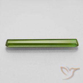Tourmaline Gemstone in 25.1 x 3.3 mm Size for Sale, Tourmaline Stone in Medium Green Color