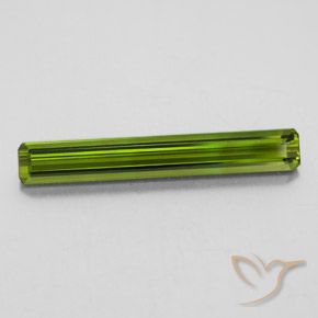 2.45ct Natural Medium Green Tourmaline, Emerald Cut, VVS