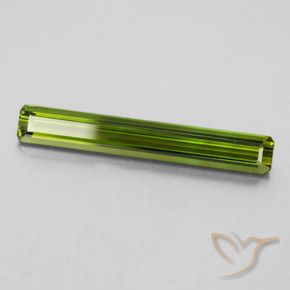 2.45 ct Green Tourmaline Stone, Natural Tourmaline in Octagon Facet Shape for Sale