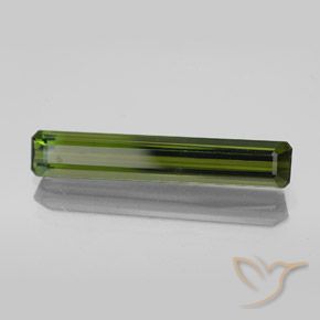 2.36 ct Green Tourmaline Stone, Natural Tourmaline in Octagon Facet Shape for Sale