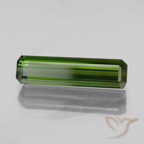 2.22 ct Green Tourmaline Stone, Natural Tourmaline in Octagon Facet Shape for Sale