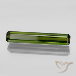 2.70 ct Green Tourmaline Stone, Natural Tourmaline in Octagon Facet Shape for Sale