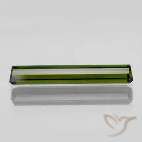 Tourmaline Gemstone in 21.1 x 3.7 mm Size for Sale, Tourmaline Stone in Forest Green Color