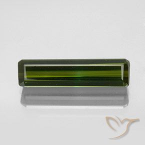 2.34ct Natural Deep Green Tourmaline, Emerald Cut, VVS-VS
