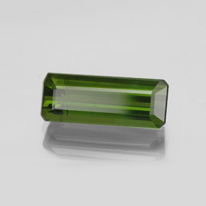2.22 ct Green Tourmaline Stone, Natural Tourmaline in Octagon Facet Shape for Sale