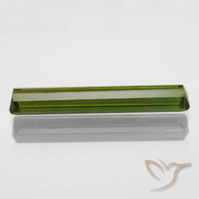 Tourmaline Gemstone in 20.7 x 3.6 mm Size for Sale, Tourmaline Stone in Warm Green Color