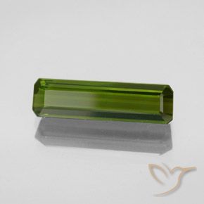 2.36 ct Green Tourmaline Stone, Natural Tourmaline in Octagon Facet Shape for Sale