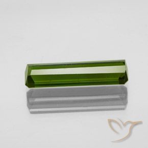 Tourmaline Gemstone in 15.1 x 4.2 mm Size for Sale, Tourmaline Stone in Seaweed Green Color