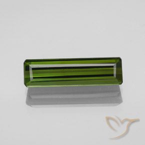 2.21ct Natural Seaweed Green Tourmaline, Emerald Cut, VVS