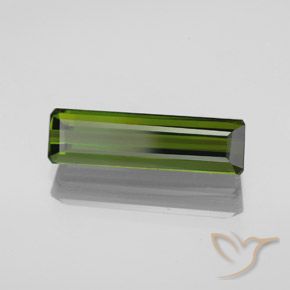 2.21 ct Green Tourmaline Stone, Natural Tourmaline in Octagon Facet Shape for Sale