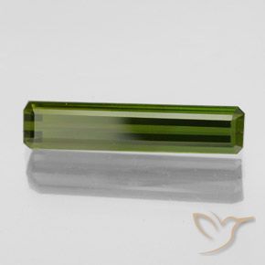 2.08 ct Green Tourmaline Stone, Natural Tourmaline in Octagon Facet Shape for Sale