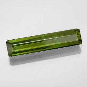 2.47 ct Green Tourmaline Stone, Natural Tourmaline in Octagon Facet Shape for Sale