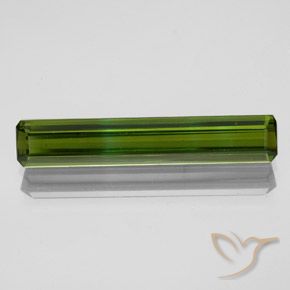2.04ct Natural Deep Green Tourmaline, Emerald Cut, VVS-VS