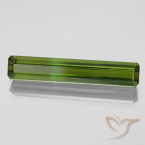 2.04 ct Green Tourmaline Stone, Natural Tourmaline in Octagon Facet Shape for Sale