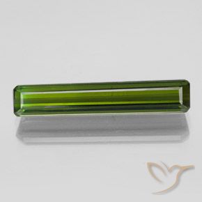 2.01ct Natural Seaweed Green Tourmaline, Emerald Cut, VVS-VS