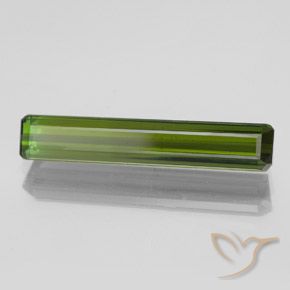 2.01 ct Green Tourmaline Stone, Natural Tourmaline in Octagon Facet Shape for Sale
