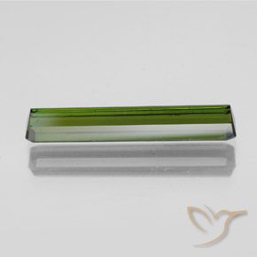 Tourmaline Gemstone in 19 x 3.5 mm Size for Sale, Tourmaline Stone in Seaweed Green Color