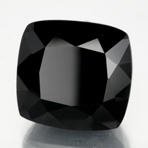 11.81 ct Black Tourmaline Stone, Natural Tourmaline in Cushion-Cut Shape for Sale