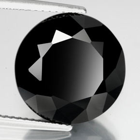 12.90 ct Black Tourmaline Stone, Natural Tourmaline in Round Facet Shape for Sale