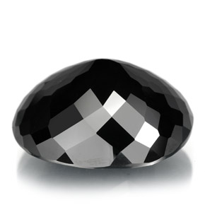 Tourmaline Gemstone in 20.2 x 16.2 mm Size for Sale, Tourmaline Stone in Black Color