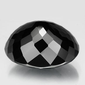 Tourmaline Gemstone in 17.9 x 13.9 mm Size for Sale, Tourmaline Stone in Black Color