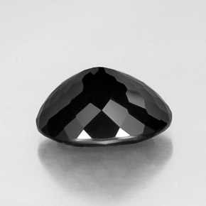 Tourmaline Gemstone in 13.2 x 10.5 mm Size for Sale, Tourmaline Stone in Black Color