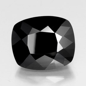 22.46 ct Black Tourmaline Stone, Natural Tourmaline in Cushion-Cut Shape for Sale