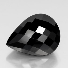27.8ct Pear Checkerboard Black Tourmaline for sale thumb image of 27.8ct Pear Checkerboard Black Tourmaline (ID: 348838)