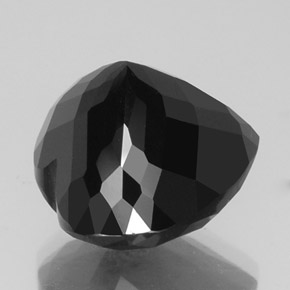Tourmaline Gemstone in 17.2 x 16.4 mm Size for Sale, Tourmaline Stone in Black Color