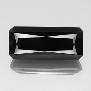 28.68 ct Black Tourmaline Gemstone, Tourmaline Gem in Octagon / Scissor Cut Shape for Sale.