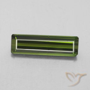 2.37ct Natural Forest Green Tourmaline, Emerald Cut, SI