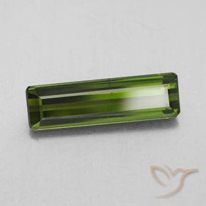 2.37 ct Green Tourmaline Stone, Natural Tourmaline in Octagon Facet Shape for Sale